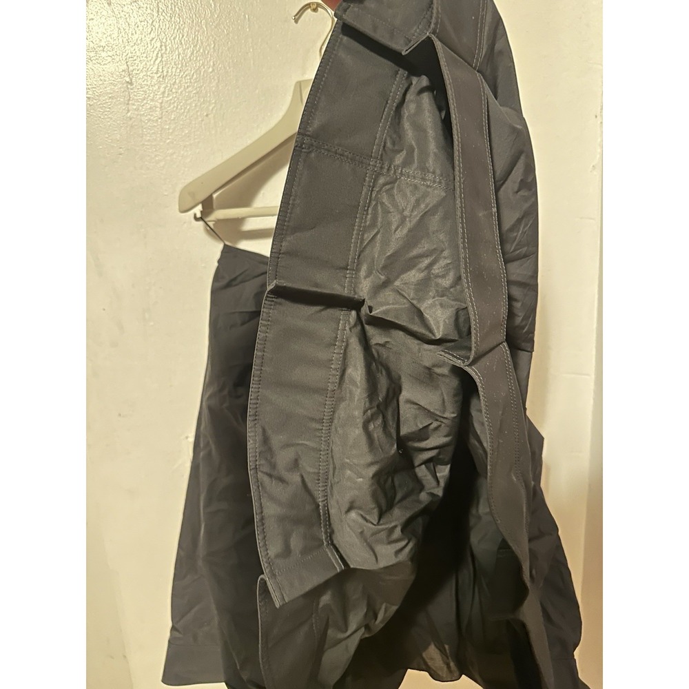 Loewe Black Cotton Taffeta A-Line Midi Skirt Size 4 Zip Closure - Picture 7 of 7